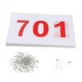 thumbnail image 2 of Lipstore 100 Pcs Bavoirs de Course Numéro d'Athlète Réutilisables avec Épingles 100 Numéros Bavoirs de Course 701 à 800, 2 of 8
