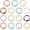 Style 2, variant on 20Pcs Round Keychain Rings Alloy Spring Gate Rings Clasps Clips Small Keyrings Carabiner Buckles for Handbag Bag Purse Strap Keychain Making Findings