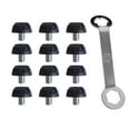 thumbnail image 3 of colaxi 12Pcs Rugby Shoes Studs Track Shoes Accessories Professional M5 Turf Anti Slip Soccer Studs Football Boot Spikes for Training Height 6mm, 3 of 10