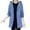 Blue, variant on IROINNID Women's Winter Warm Jacket Solid Color Long Sleeve Warm Pocket Quilted Coat Jacket Winter Zipper Outerwear, Blue