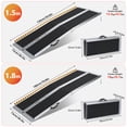 thumbnail image 6 of Anvazise Folding Wheelchair Ramp,5ft Portable Aluminum Alloy Handicap Ramp,Non-slip Seamless Hinge Ramp,Barrier Free Mobility Aid,Capable of Supporting up to 600 PoundsBlack, 6 of 8