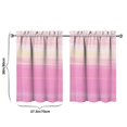 thumbnail image 4 of Abstract Oil Paiting Watercolor Kitchen Curtains - Vintage Tier Cafe Curtains for Bathroom Living RV Rod Pocket Window Drapes 36 Inch 2 Panels Set 28"x36" Window Treatment Tiers, 4 of 4