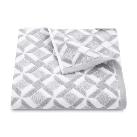 Martex Restore Geo Bath Towel, 30" x 56", Gray