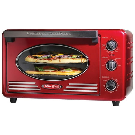 Nostalgia - RTOV2RR Retro 12-Slice Convection Toaster Oven - Retro Red