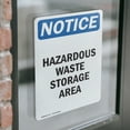 thumbnail image 4 of (2 Pack) Hazardous Waste Storage Area OSHA Notice Sign 5 Inch X 7 Inch Vinyl Label Decal Sticker Weather Resistant, UV Protected for Workplace, Business, and Construction Site, Made in, 4 of 7