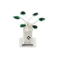 thumbnail image 2 of GoldGiftIdeas Pure Silver Calcutta Tulsi Plant for Gift, Silver Tulsi Kyara for Pooja, Baby Shower Return Gifts, Tulsi Pot for Home Temple (Pack of 25), 2 of 3