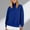 Blue, variant on Womens Black High Neck Sweatshirt - Loose Fit Raglan Sleeves, 100% Polyester, Machine Washable Wrinkle Resistant, Casual Loungewear/Layering Top (S-XXL),Size 2XL