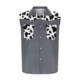 thumbnail image 4 of Men's Sleeveless Shirt Trendy Graphic Button Down Lightweight Tops Outdoor Casual Losse Fit Collared Summer Shirts, 4 of 4