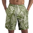 thumbnail image 2 of JULMCOMO Mens Board Shorts Summer Hawaiian Elastic Waist Work Shorts Summer Tropical Print Casual Surfing Shorts with Pockets Mint Green M, 2 of 5