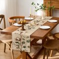 thumbnail image 3 of SPXUBZ Cotton Branch Eucalyptus Table Runner 13 x 72 Inch Farmhouse Botanical Dining Table Runner Rustic Kitchen Table Home Decor, 3 of 5