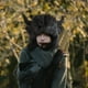 thumbnail image 1 of Gorro de peluche con forma de cuerno de animal, novedoso gorro con orejeras para reuniones, fiestas, actuaciones en escenario., 1 of 8