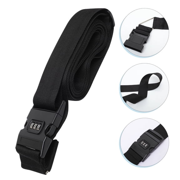 FENGGUIQU Heavy Duty Luggage Straps with , Suitcase Belt for Secure Travel and Baggage