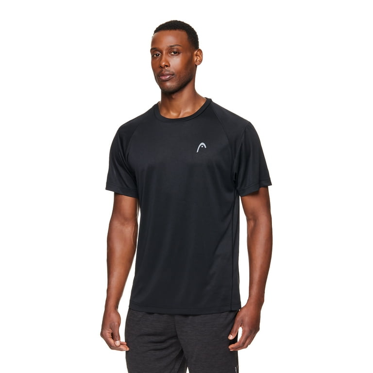HEAD Men s Tennis Pickleball Power House Crew Neck Short Sleeve Tee Shirts 3 Pack Sizes S XL Walmart