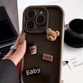 thumbnail image 5 of Cute 3D Bear Coffee Milk Candy Liquid Phone Case For iPhone 11 13 12 14 15 Pro Max XR XS Max Korean Cartoon Cover, 5 of 5