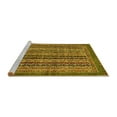 thumbnail image 2 of Ahgly Company Machine Washable Indoor Rectangle Abstract Yellow Modern Area Rugs, 8' x 12', 2 of 4
