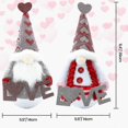 thumbnail image 2 of Valentines Day Decor 2pcs Tumbler Shape Valentines Gnomes Plush Elf Dwarf, 2 of 5