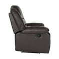 thumbnail image 3 of OakvillePark Mulberry Faux Leather Upholstered Reclining Chair, Brown, 3 of 8