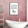 thumbnail image 6 of Black and White Bathroom Poster Funny Bathroom Quote Wall Art  Cute Canvas Print Wall Decor Minimalist Toilet WC Artwork, 6 of 6