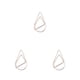 thumbnail image 1 of Cateissary Clip de papel de 30 piezas con forma de gota de agua, pinza para notas plateada, rosa Type1 NO1, 1 of 6