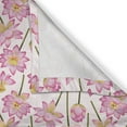 thumbnail image 5 of Ambesonne Lotus Grommet Curtain, Blossoming Spring Flower, 50" x 108", Fern Green Yellow, 5 of 6