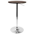 thumbnail image 1 of Mesa de bar contemporánea ajustable en marrón de LumiSource Lumisource BT-ADJ23TW BN, 1 of 2