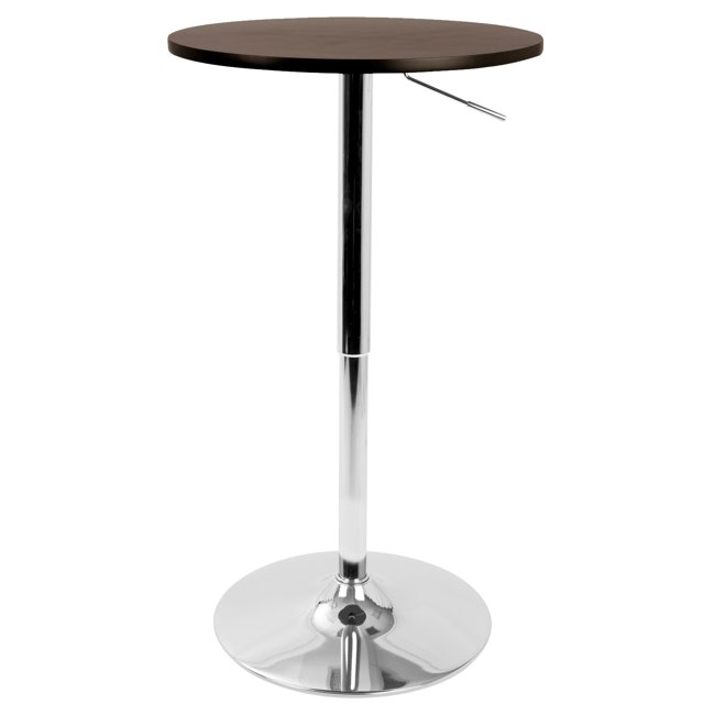 Mesa de bar contemporánea ajustable en marrón de LumiSource Lumisource BT-ADJ23TW BN