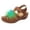 Brown, variant on symoid Womens Flat Sandals Wide Width- Summer Casual Comfort New Open Toe Blue Sandals for Girls Size 10