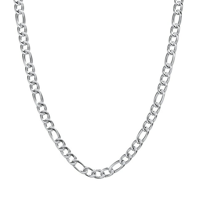 Collier Chaîne Figaro pour Homme 22 Pouces en Acier Inoxydable - 10 mm