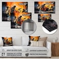 thumbnail image 4 of Designart "Rocking Out in Action I" Dance Metal Wall Art Prints, 4 of 5