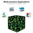 thumbnail image 2 of FeBohao Storage Boxes Bins Oxford Leather Handle Square Collapsible Sock Drawer Utility Vintage Underwear Bedroom Boys Office Decorative Necessities Personalized Organizer Basket St.Patrick's, 2 of 6