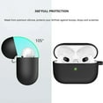 thumbnail image 4 of Silicone Earphone Case for AirPods 1/2 Cover Case Wirless Headphones Earbuds For Airpods pro2 Case with Case Bag PURPLE For Airpods1 2, 4 of 6