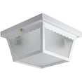 thumbnail image 1 of Sunlite ODI1096 9-Inch Ceiling Mount Outdoor Porch Fixture, White Finish with Frosted Glass, 1 of 1