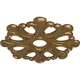 thumbnail image 3 of Ekena Millwork 20 7/8"OD x 3 5/8"ID x 1"P Angel Ceiling Medallion (Fits Canopies up to 4 3/8"), Hand-Painted Pale Gold, 3 of 7