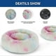 thumbnail image 4 of Cama redonda de 60 cm con forma de donut para perros y gatos, suave y acogedora, ideal para acurrucarse, acurrucarse y relajarse., 4 of 5