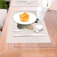 thumbnail image 5 of XMXT 1 Pcs Woven Placemats, Boho Leaf Pattern Stain Resistant Anti-Skid Placemat for Kitchen Table, 12 x 18 inches, 5 of 6