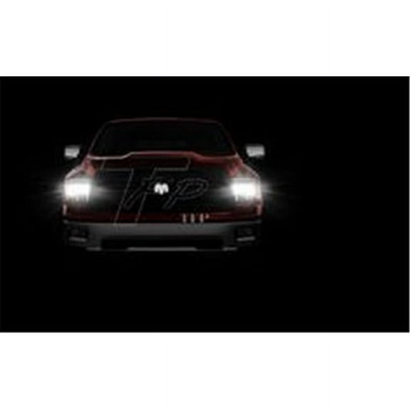 344289LGEB 9 in. Black & Chrome Lighted Grill Logo Emblem for 2004-2014 Ford F-150