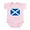 Petal Pink, variant on CafePress - Saltire X Marks Body Suit - Baby Light Bodysuit, Size Newborn - 24 Months