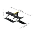thumbnail image 4 of Steel Snow Racer Sled for 3-15 Years Old Kids Snow Runner Bike Sled Black, 4 of 7