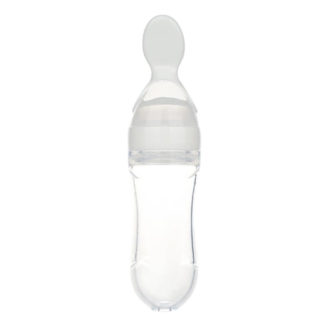 Cuchara De Alimentación Exprimible Para Bebé De 90Ml, Biberón De Silicona, Cuchara De Entrenamiento, Alimentador De Alimentos De Cereales Para Bebés Methold BA001199-05