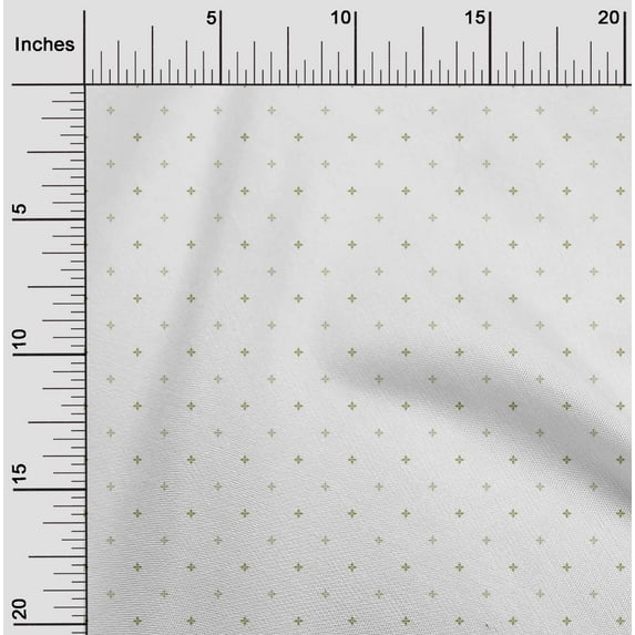 oneOone Georgette Viscose Olive Green Fabric Artistic Floral Sewing Craft Projects Fabric Prints by Yard 42 Inch Wide
