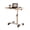 Wood color, variant on Garderth Overbed Bedside Table With Wheels,Rolling Laptop Desk,Adjustable Height Mobile Hospital Bed Table For Home Hospital Use