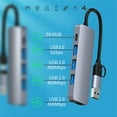 thumbnail image 2 of pitrice 5 in 1 USB Hub Dock Station Data Transferring Tool Connecting Accessory Multiple Ports Dual-plug Converter Tool Equipment, 2 of 7