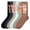 BEAR Hug Heart, variant on Women's Patterned Crew Socks, 6-Pack, BEAR Hug Heart, Size 9-11