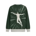 thumbnail image 4 of NTACZA Crewneck Sweater Tops for Women Plus Size Graphic Green Sweater Knit Loose Fit Sweatshirt Jumper for Women L, 4 of 6