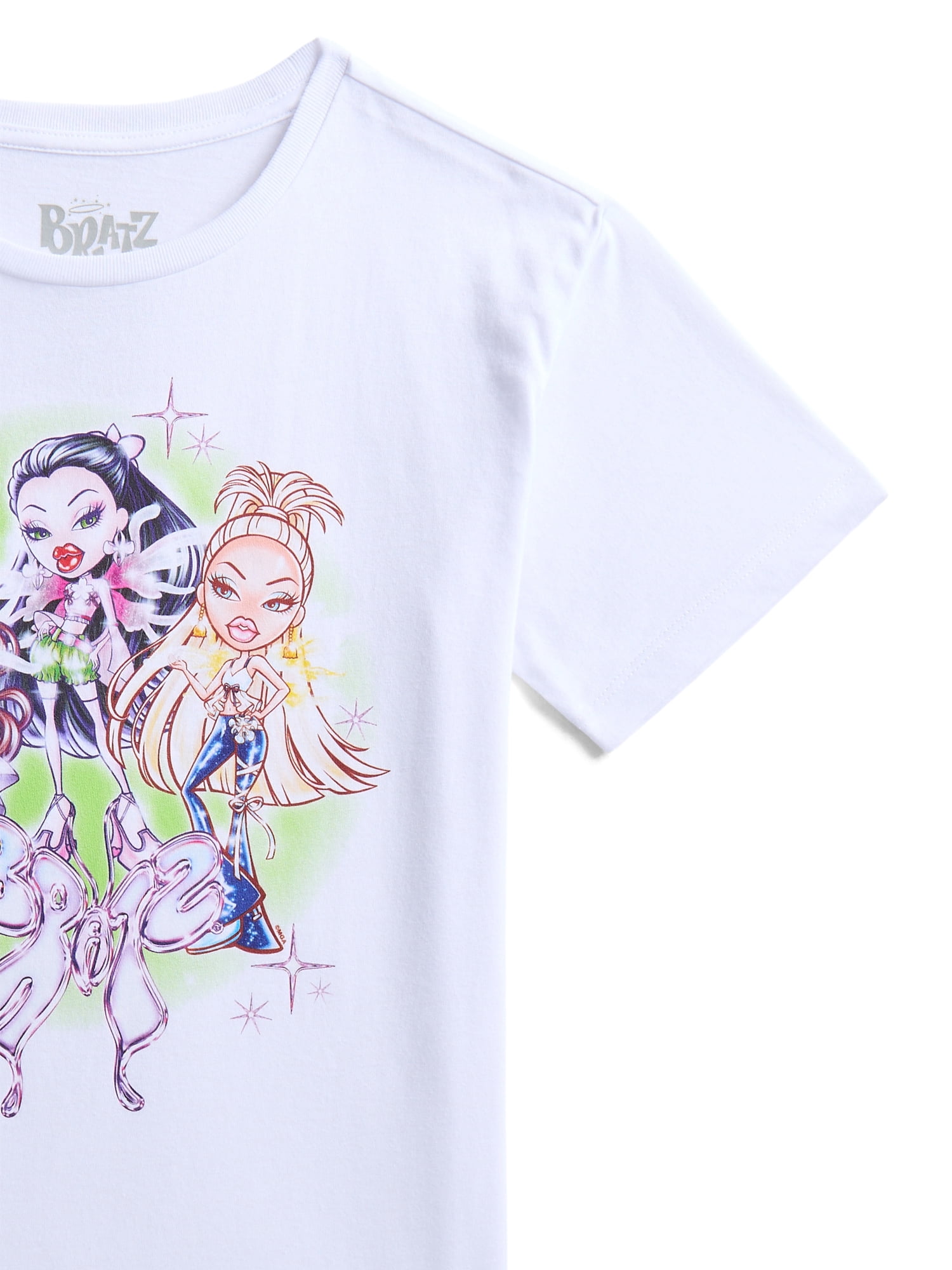 Bratz Girls Graphic Tee with Short Sleeves, Sizes 4-16