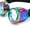 Purple, variant on SAYFUT New Rainbow Kaleidoscope Glasses Welding Steampunk Goggles Diffraction Laser Crystal Lens