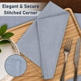 thumbnail image 4 of Ruvanti Cloth Napkins Set of 12, 18x18 Reusable Napkins Cloth Washable, Soft & Durable Table Napkins, Polycotton Chambray Dinner Napkins for Parties, Christmas, Thanksgiving, Weddings - Royal Blue, 4 of 10