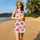 thumbnail image 3 of Fotbe Amanita Red Mushroom Vestido de Verano sin Mangas para Mujer – Vestido Midi Línea A, Estilo Camiseta Floral, Vestido Playero Casual y Fluido, 3 of 7