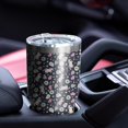thumbnail image 4 of 30oz Dark Blue Cartoon Unicorn Pattern Tumblers Stainless Steel Tumbler with Lid and Straw,Vacuum Insulated Double Wall Travel Tumbler Cups Mug with Cleaning Brush for Coffee,Tea, 4 of 7