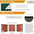 thumbnail image 5 of Slat Made in America Privacy Inserts for Chain-Link Fence, Double-Wall Vertical Bottom-Locking Slats with Wings for 4' Fence Height (Beige), 5 of 10